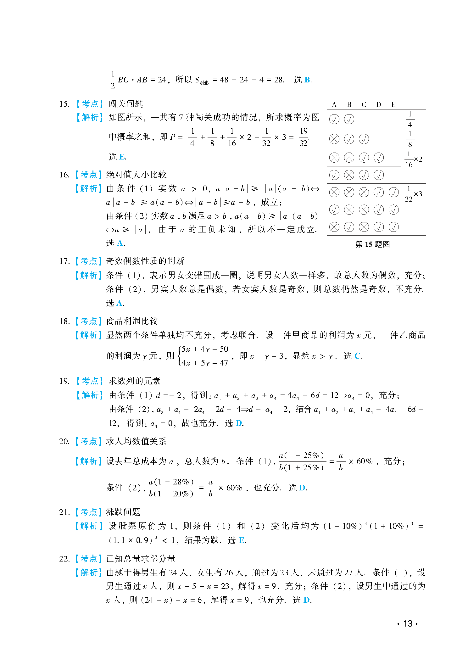 2010联考真题解析